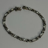 Beautiful 925 Sterling Silver CZ Bracelet Length 7 Inch