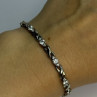 Beautiful 925 Sterling Silver CZ Bracelet Length 7 Inch