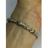 Elegant 925 Sterling Silver CZ Bracelet Length 7.5 Inch