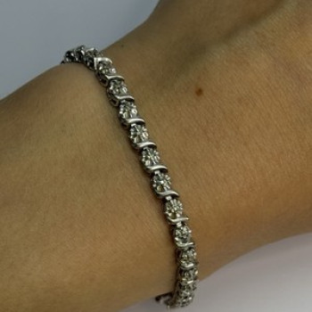 925 Sterling Silver Bracelet Length 7.5 Inch