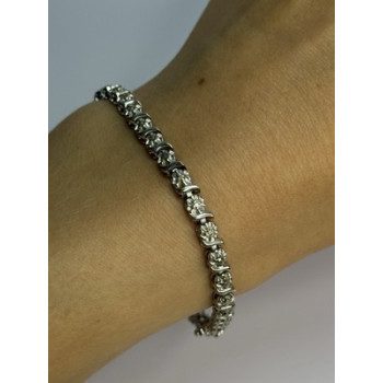 925 Sterling Silver Bracelet Length 7.5 Inch