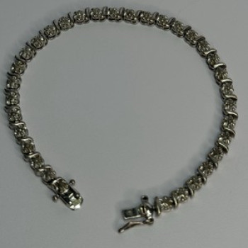 925 Sterling Silver Bracelet Length 7.5 Inch