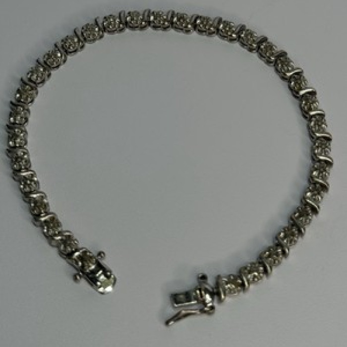 925 Sterling Silver Bracelet Length 7.5 Inch