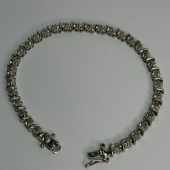 925 Sterling Silver Bracelet Length 7.5 Inch