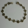 Vintage 925 Sterling Silver Marcasite Heart Bracelet Length 7 Inch