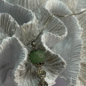925 Sterling Silver Jadeite Necklace Length 18 Inch