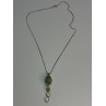 925 Sterling Silver Jadeite Necklace Length 18 Inch