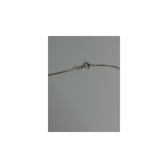 925 Sterling Silver Jadeite Necklace Length 18 Inch