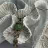 925 Sterling Silver Jadeite Necklace Length 18 Inch