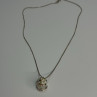 925 Sterling Silver Multi-Color CZ Merry-Go-Round Pendant Necklace Length 18/16