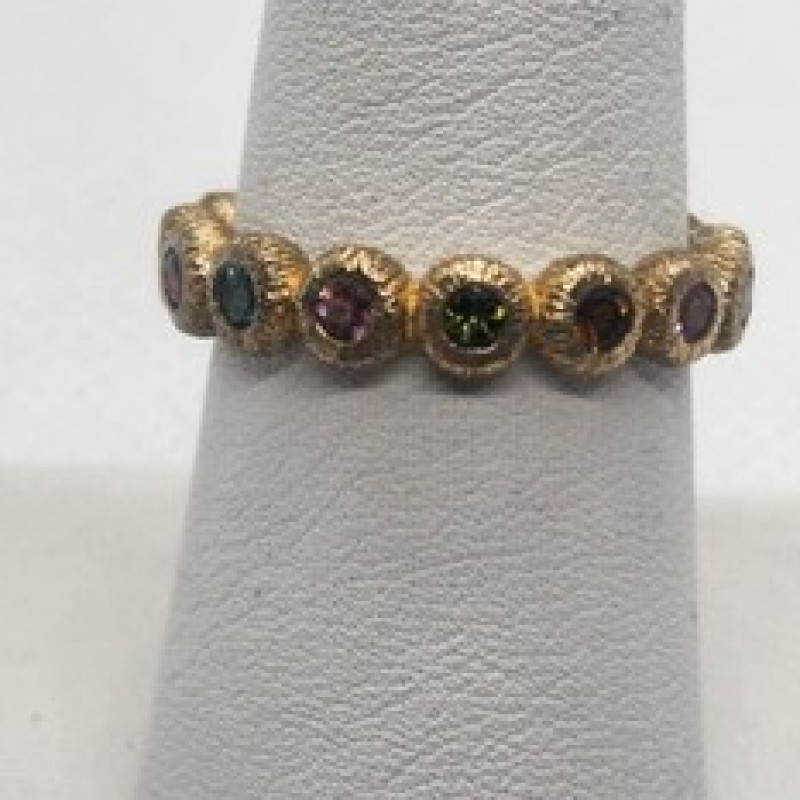 925 Sterling Silver CZ Ring Size 8