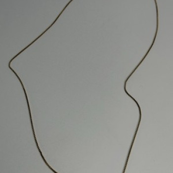 925 Sterling Silver Gold Plated Italy Chain Length 18 Inch