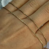 925 Sterling Silver Gold Plated Italy Chain Length 18 Inch