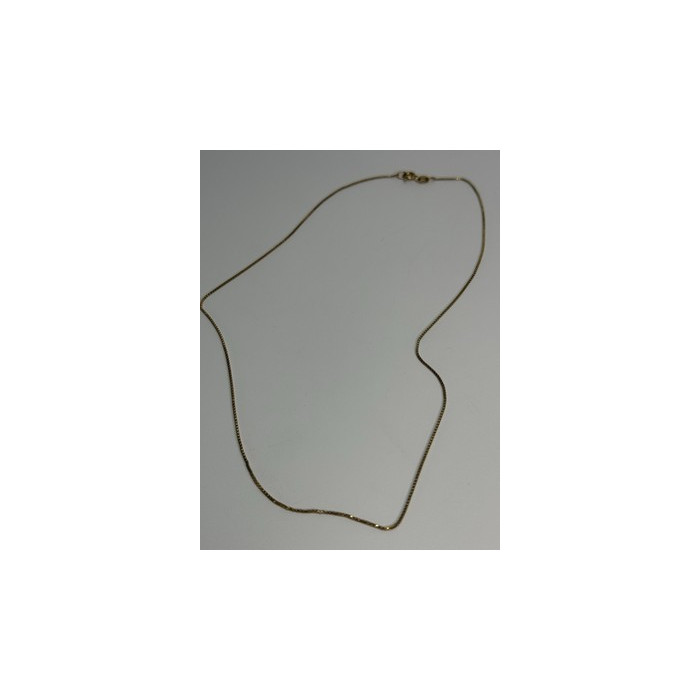 925 Sterling Silver Gold Plated Italy Chain Length 18 Inch