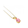 14 K YELLOW GOLD MORGANITE CHAIN WITH PENDANT