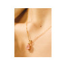 14 K YELLOW GOLD MORGANITE CHAIN WITH PENDANT