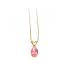 14 K YELLOW GOLD MORGANITE CHAIN WITH PENDANT