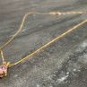 14 K Yellow Gold Morganite Chain With Pendant