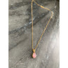 14 K Yellow Gold Morganite Chain With Pendant