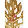925 Sterling Silver Gold Plated Pink Topaz & Goshenite Earrings