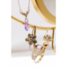925 Sterling Silver Amethyst & CZ Necklace Pendant