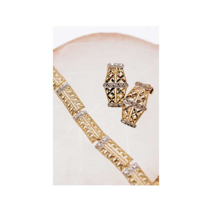 10K YELLOW & WHITE GOLD 