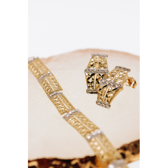 10K Yellow & White Gold 