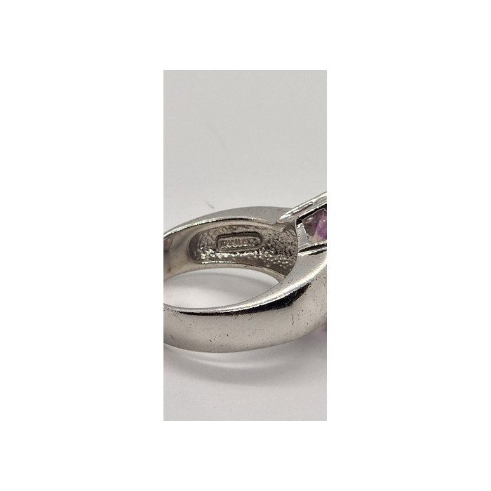 925 Sterling Silver Amethyst Ring Size 7