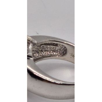 925 Sterling Silver Amethyst Ring Size 7