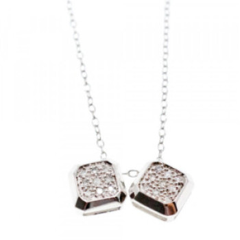 925 Sterling Silver CZ Necklace Pendant