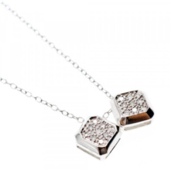 925 Sterling Silver CZ Necklace Pendant