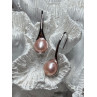 925 STERLING SILVER PEARL EARRINGS LENGTH 1.2 INCH