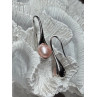 925 STERLING SILVER PEARL EARRINGS LENGTH 1.2 INCH
