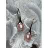 925 STERLING SILVER PEARL EARRINGS LENGTH 1.2 INCH