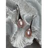 925 STERLING SILVER PEARL EARRINGS LENGTH 1.2 INCH