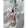 925 STERLING SILVER PEARL EARRINGS LENGTH 1.2 INCH