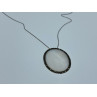 925 Sterling Silver Mother Of Pearl & Marcasites Chain With Pendant