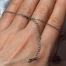925 Sterling Silver White Sapphire Necklace Length 21/19 Inch