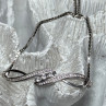 925 Sterling Silver CZ Bracelet Slider