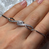 925 Sterling Silver CZ Bracelet Slider