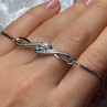 925 Sterling Silver CZ Bracelet Slider