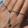 925 Sterling Silver CZ Bracelet Slider