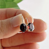 925 Sterling Silver Garnet Earrings