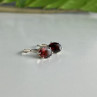 925 Sterling Silver Garnet Earrings
