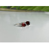 925 Sterling Silver Garnet Earrings