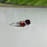 925 Sterling Silver Garnet Earrings