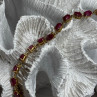 925 Sterling Silver Gold Plated Ruby Bracelet Length 7 Inch