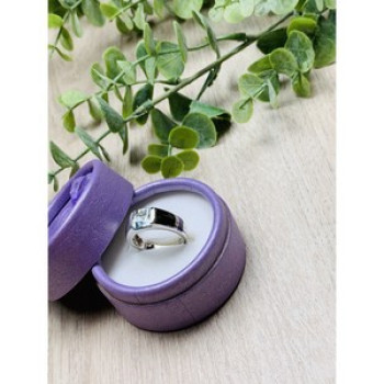 925 Sterling Silver Blue Spinel Ring Size 6.5