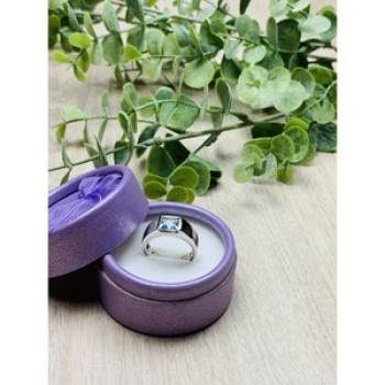 925 Sterling Silver Blue Spinel Ring Size 6.5