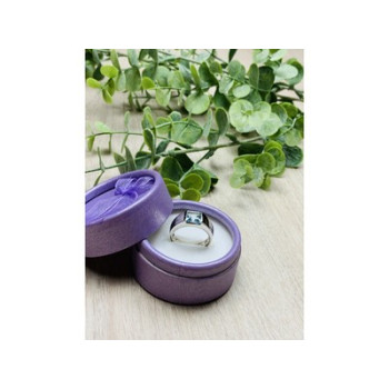 925 Sterling Silver Blue Spinel Ring Size 6.5